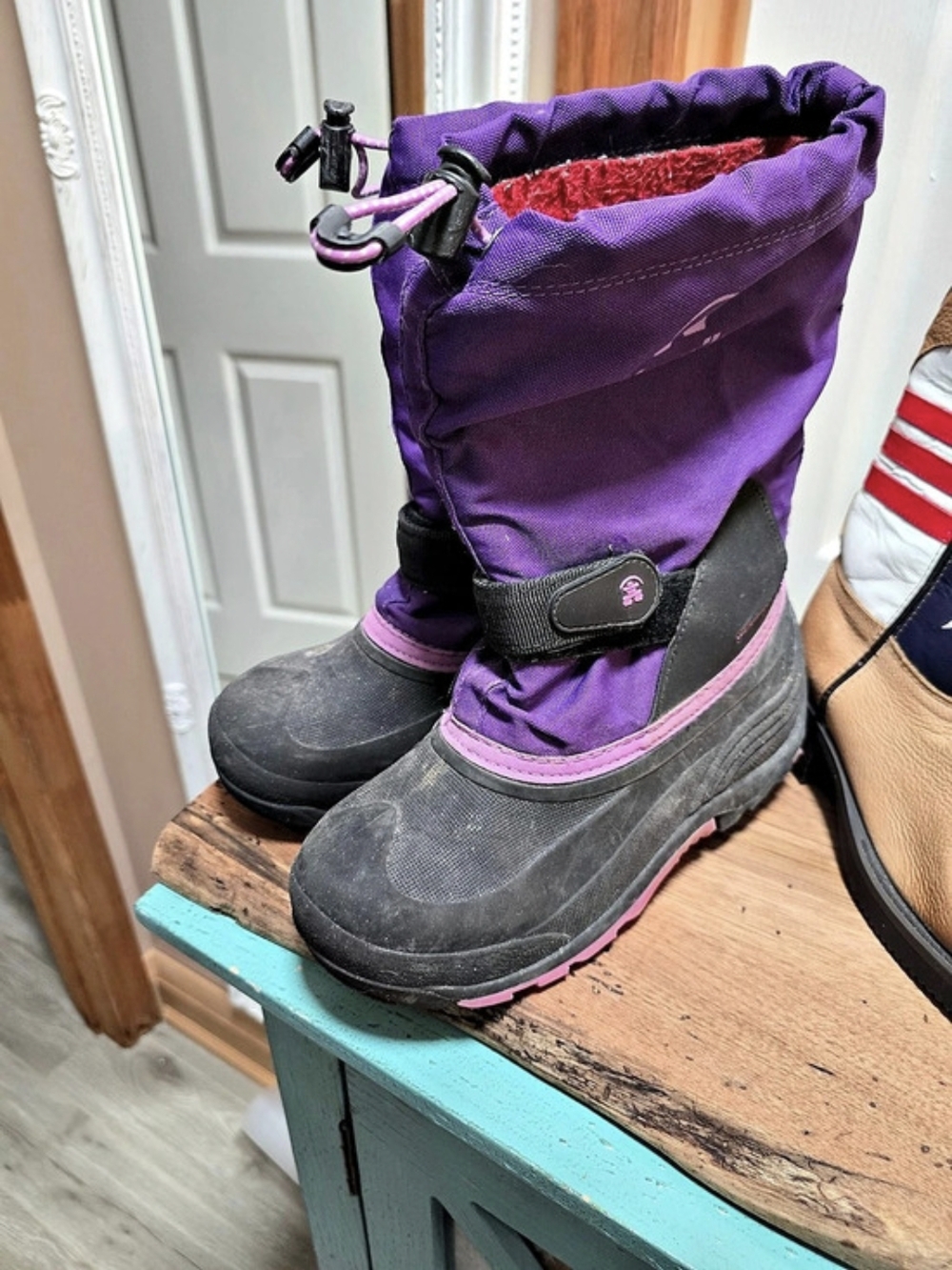 Kamik Rocket Kids Purple & Black Winter Boots - Picture 2 of 3